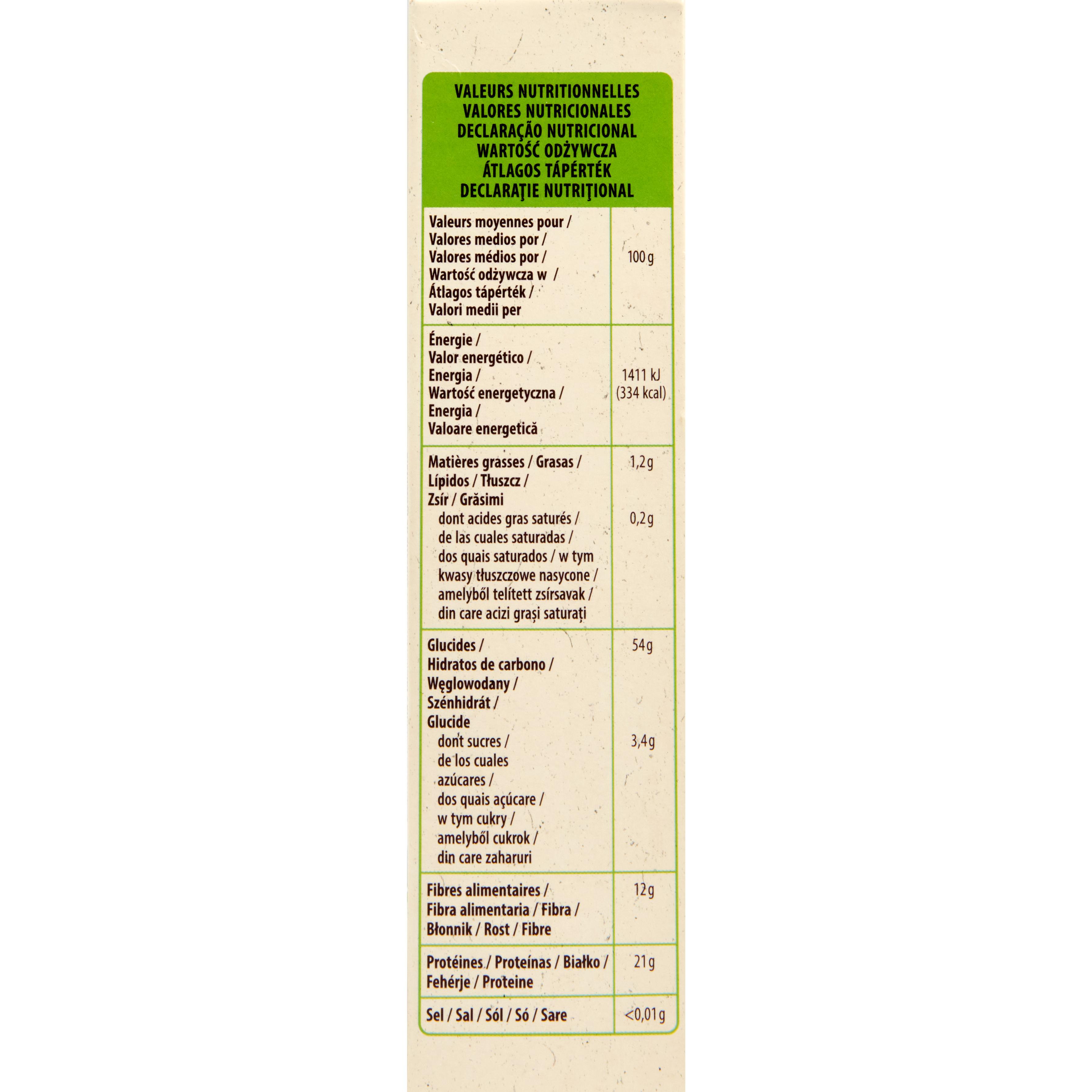 Voir la diapositive 2 : AUCHAN BIO Pois cassés 500g