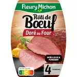 FLEURY MICHON Rôti de bœuf doré au four 4 tranches 120g