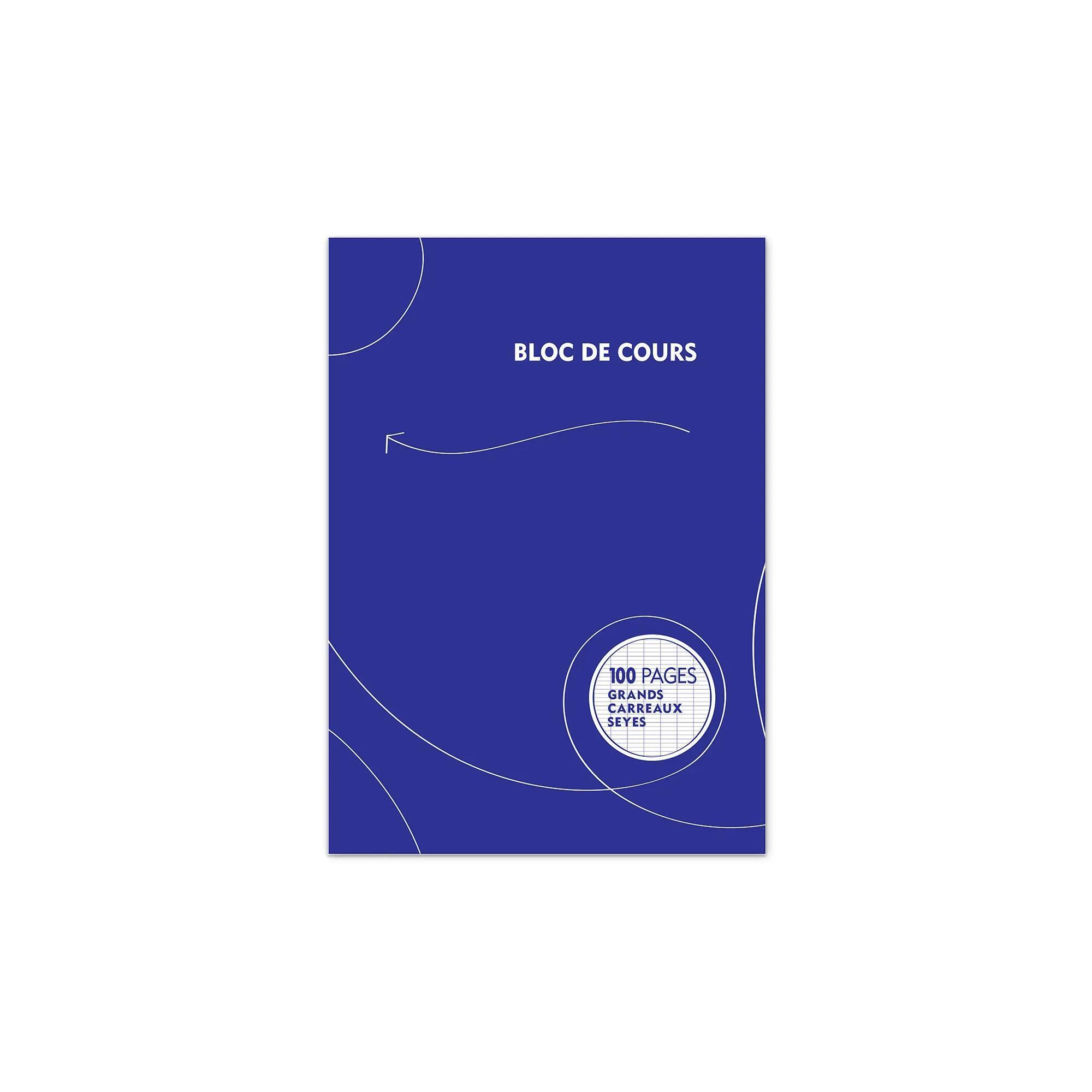 POUCE Bloc de Cours – Perforé 4 Trous, 100 pages, Format A4