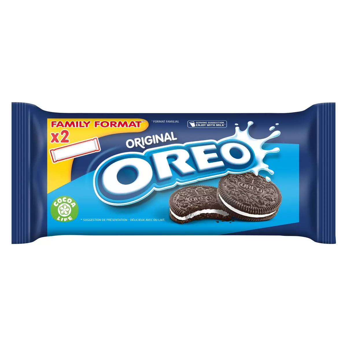 OREO Biscuits fourrés à la vanille Original 2x14 biscuits 308g