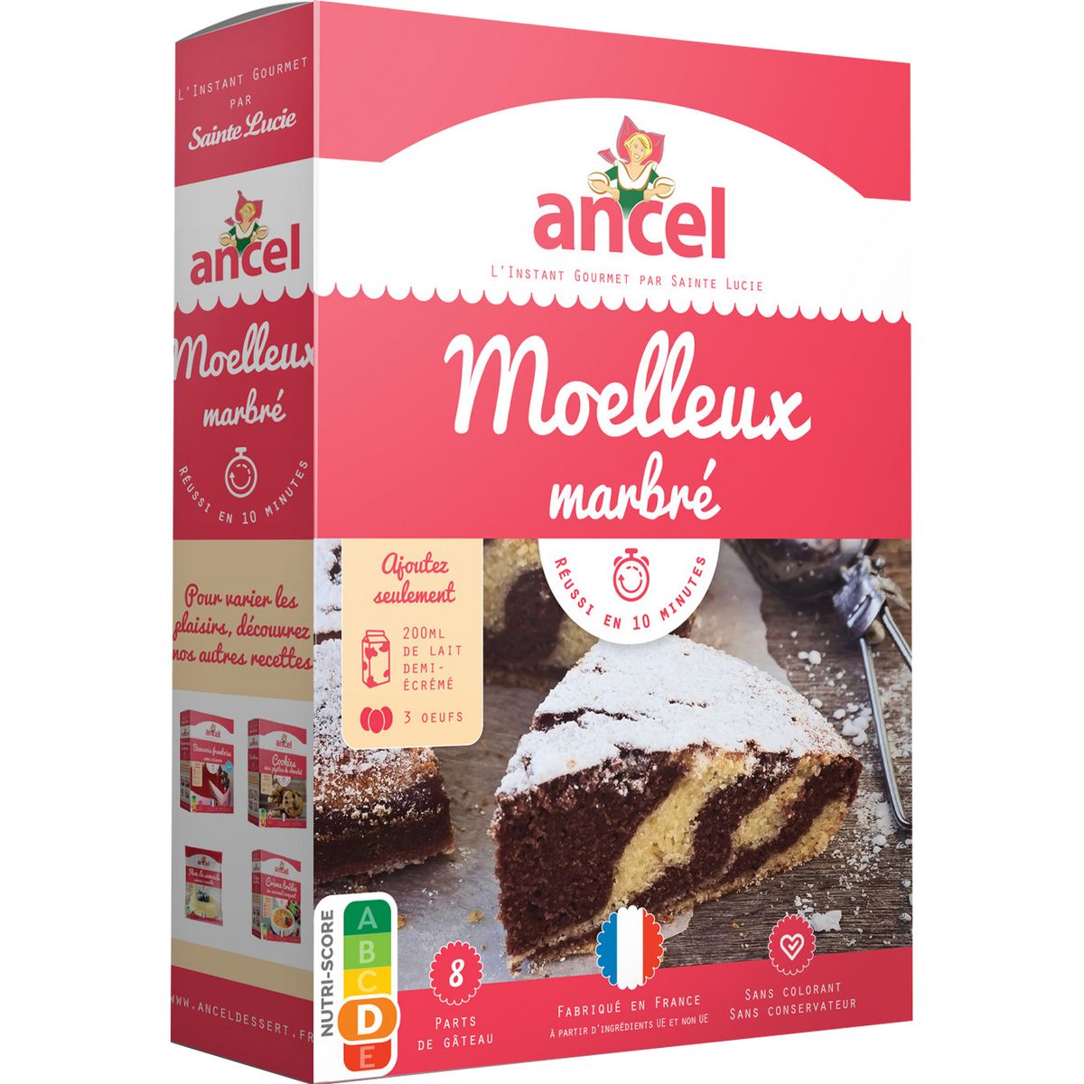 ANCEL Préparation pour moelleux marbré ss colorant ni conservateur 450g