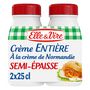 Voir la diapositive 2 : ELLE & VIRE Crème semi-épaisse entière à la crème de Normandie 30% MG 2x25cl 50cl