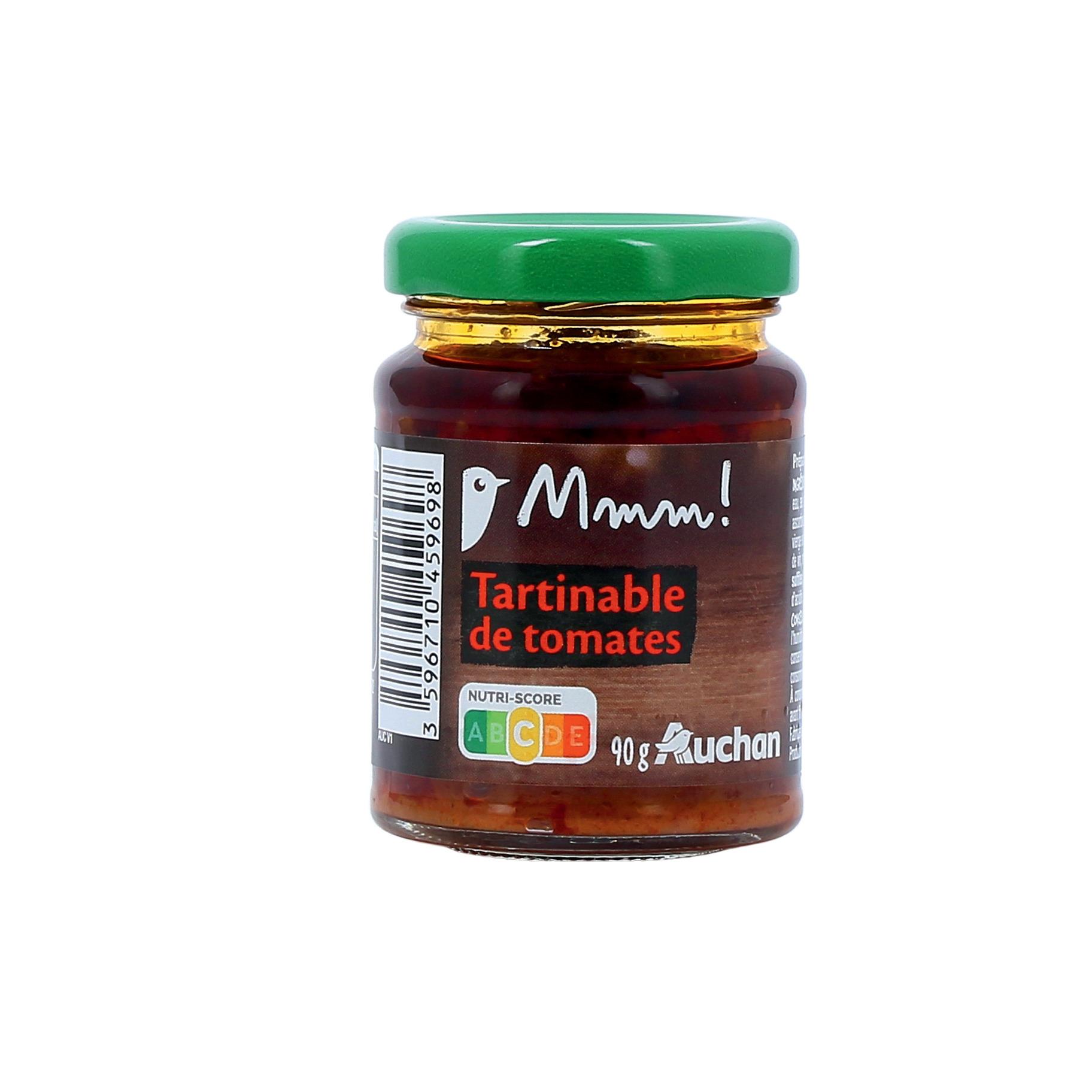 Voir la diapositive 2 : AUCHAN MMM! Tartinable de tomates 90g