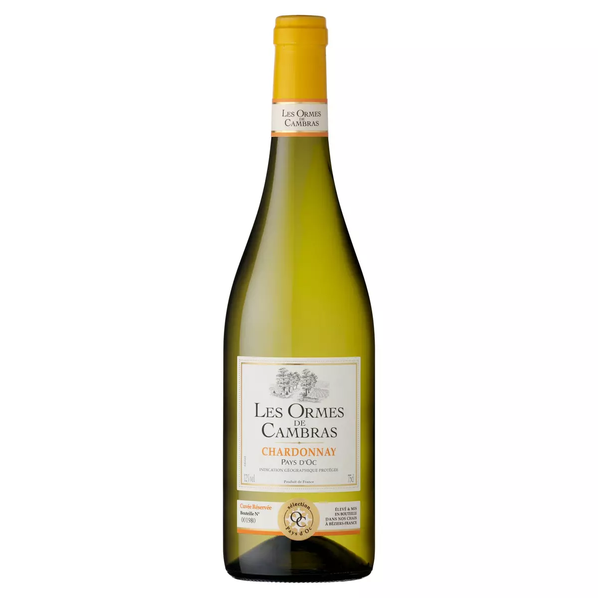 LES ORMES DE CAMBRAS IGP Pays-d'Oc Chardonnay blanc 75cl