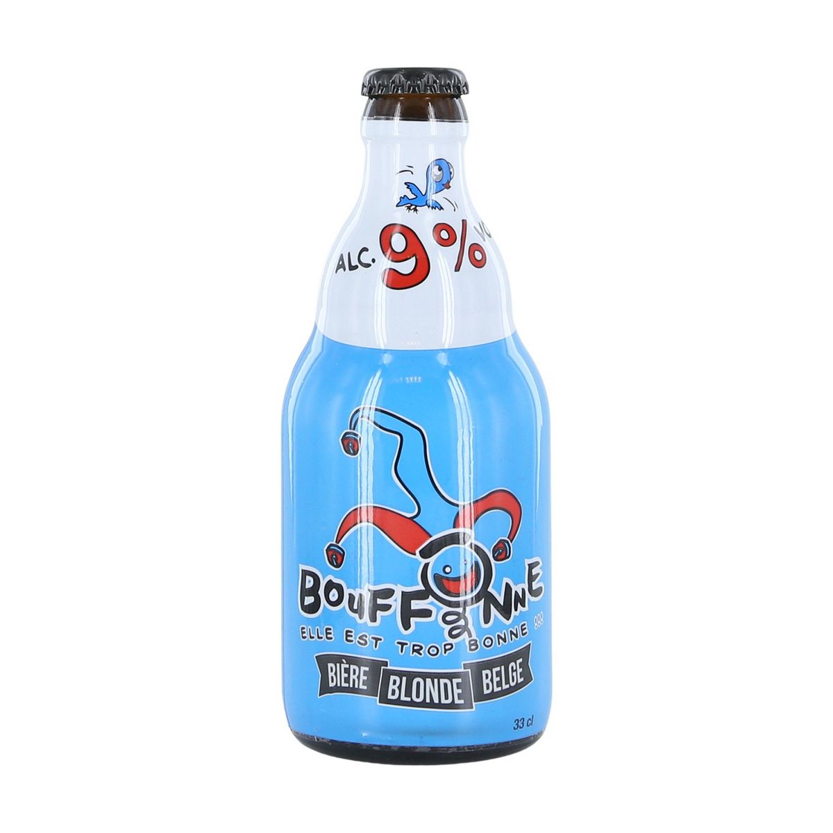LA BOUFONNE Bière blonde belge 5,2% bouteille 33cl