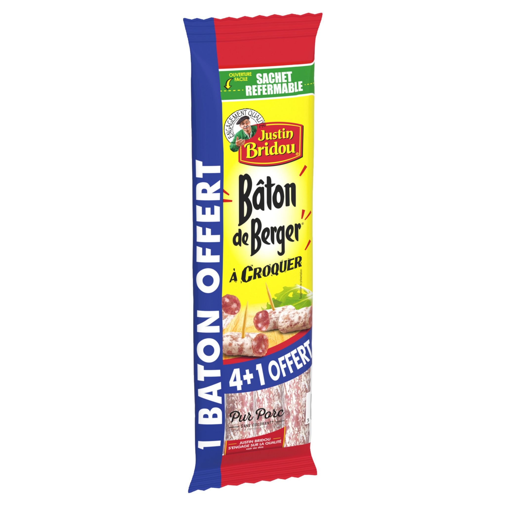 Voir la diapositive 2 : JUSTIN BRIDOU Baton de berger à croquer 200g