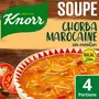 KNORR Soupe déshydratée chorba marocaine au mouton halal 4 personnes 100g