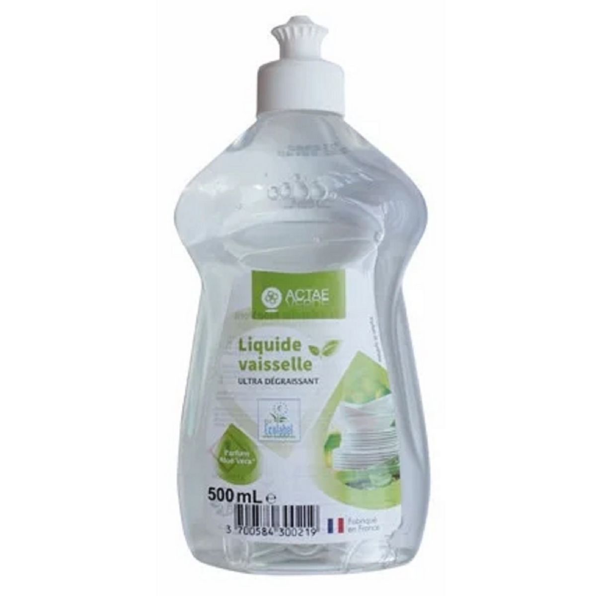 ACTAE Liquide vaisselle ultra dégraissant aloé véra 500ml