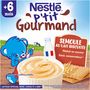 Voir la diapositive 5 : NESTLE P'tit gourmand pot dessert semoule au lait biscuité dès 6mois 4x100g