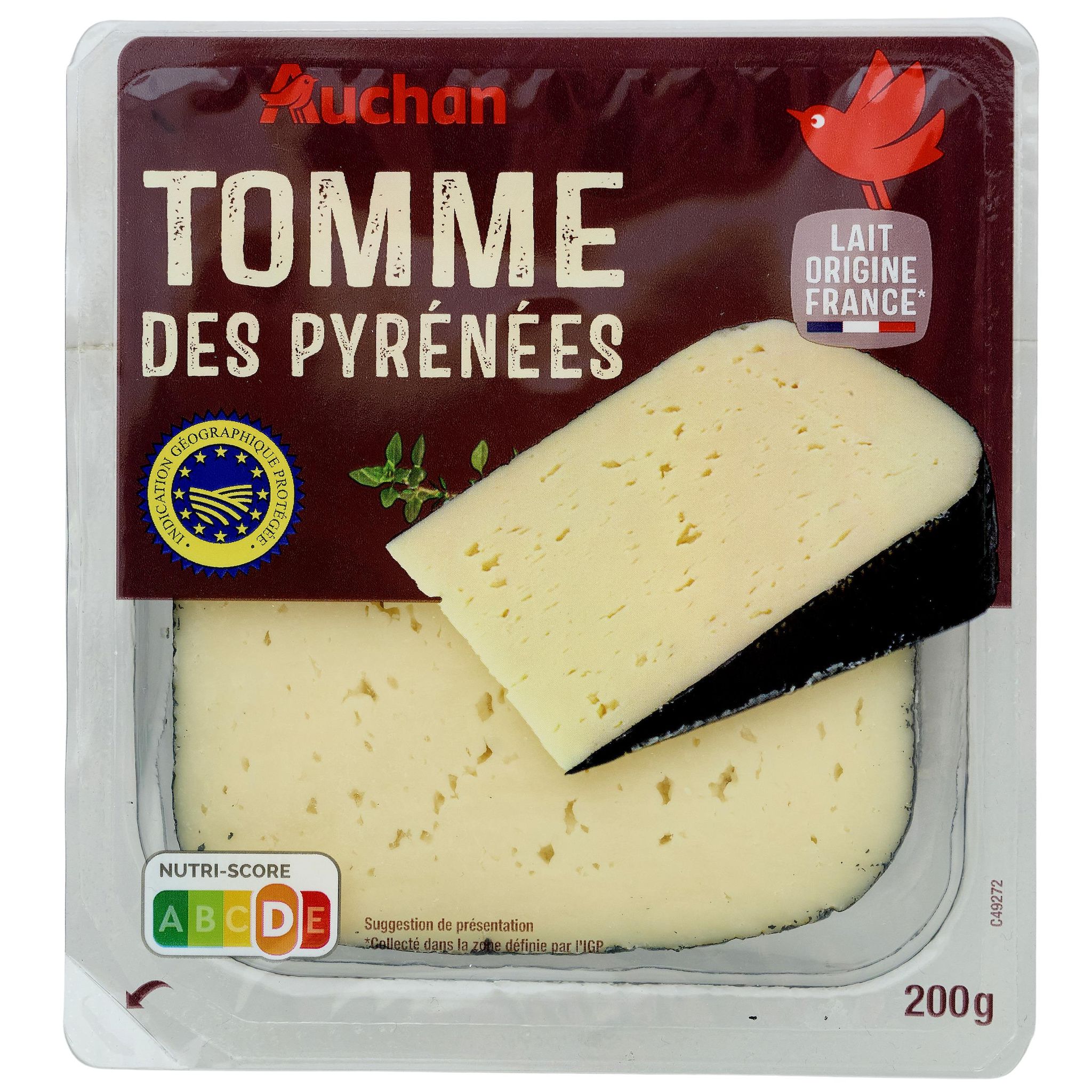 Voir la diapositive 4 : AUCHAN Tomme des Pyrénées IGP 200g