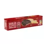 AUCHAN Biscuits sablés nappés de chocolat noir, sachets fraîcheur 4x4 biscuits 200g