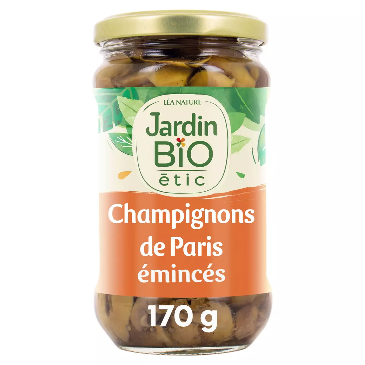 JARDIN BIO ETIC Champignons de Paris émincés en bocal 280g