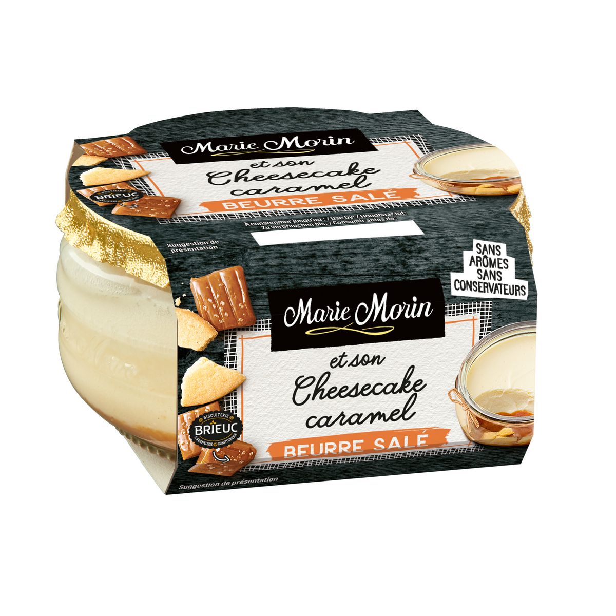 MARIE MORIN Cheesecake caramel beurre salé 2x120g