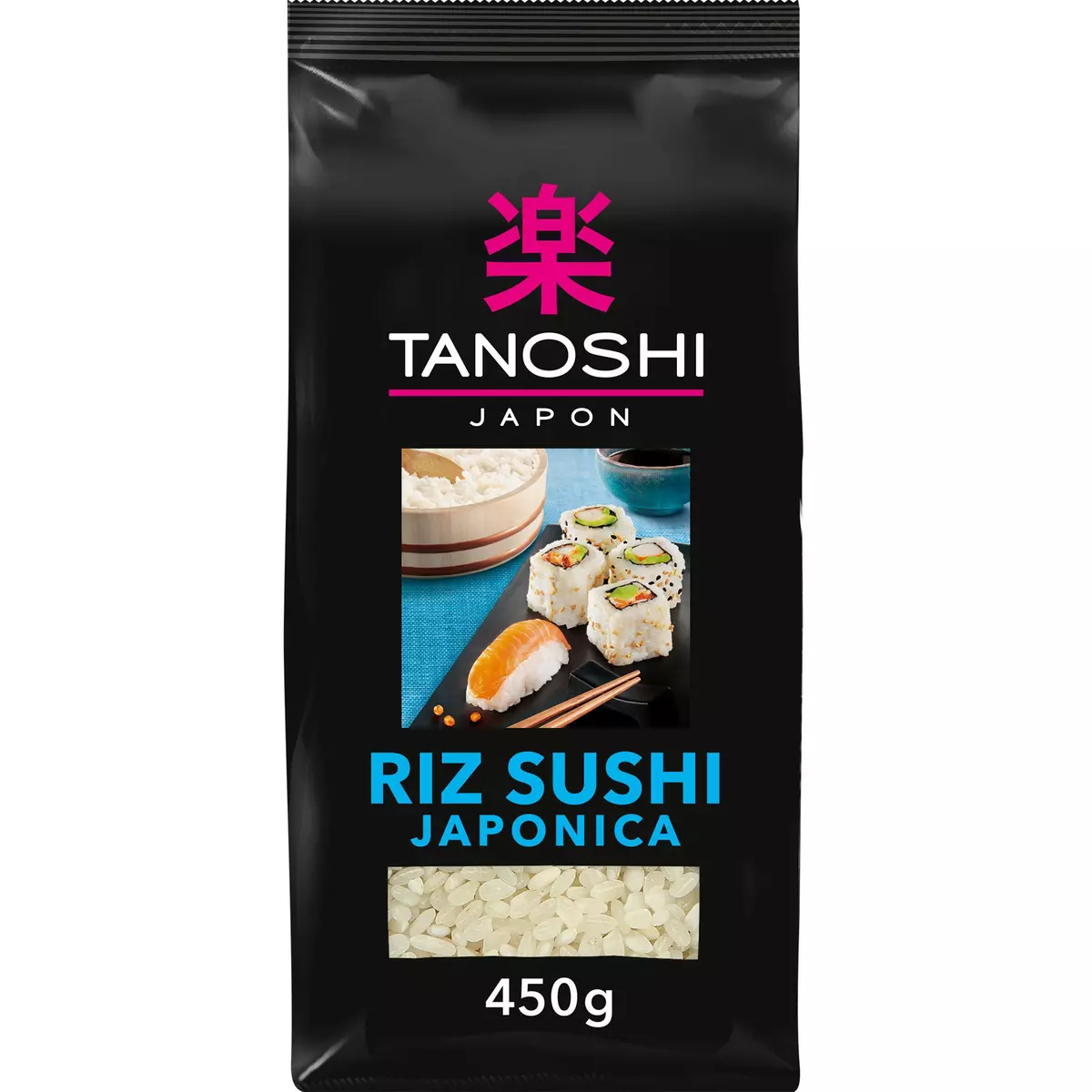 TANOSHI Riz pour sushi japonica sachet 450g