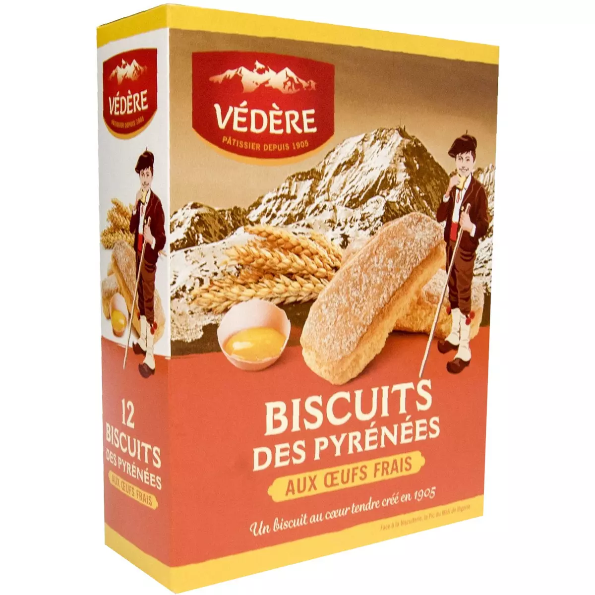 VEDERE Biscuits des Pyrénées 12 biscuits 180g
