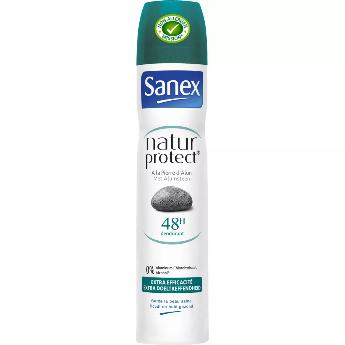 SANEX Natur Protect déodorant spray pierre d'alun extra efficacité 200ml