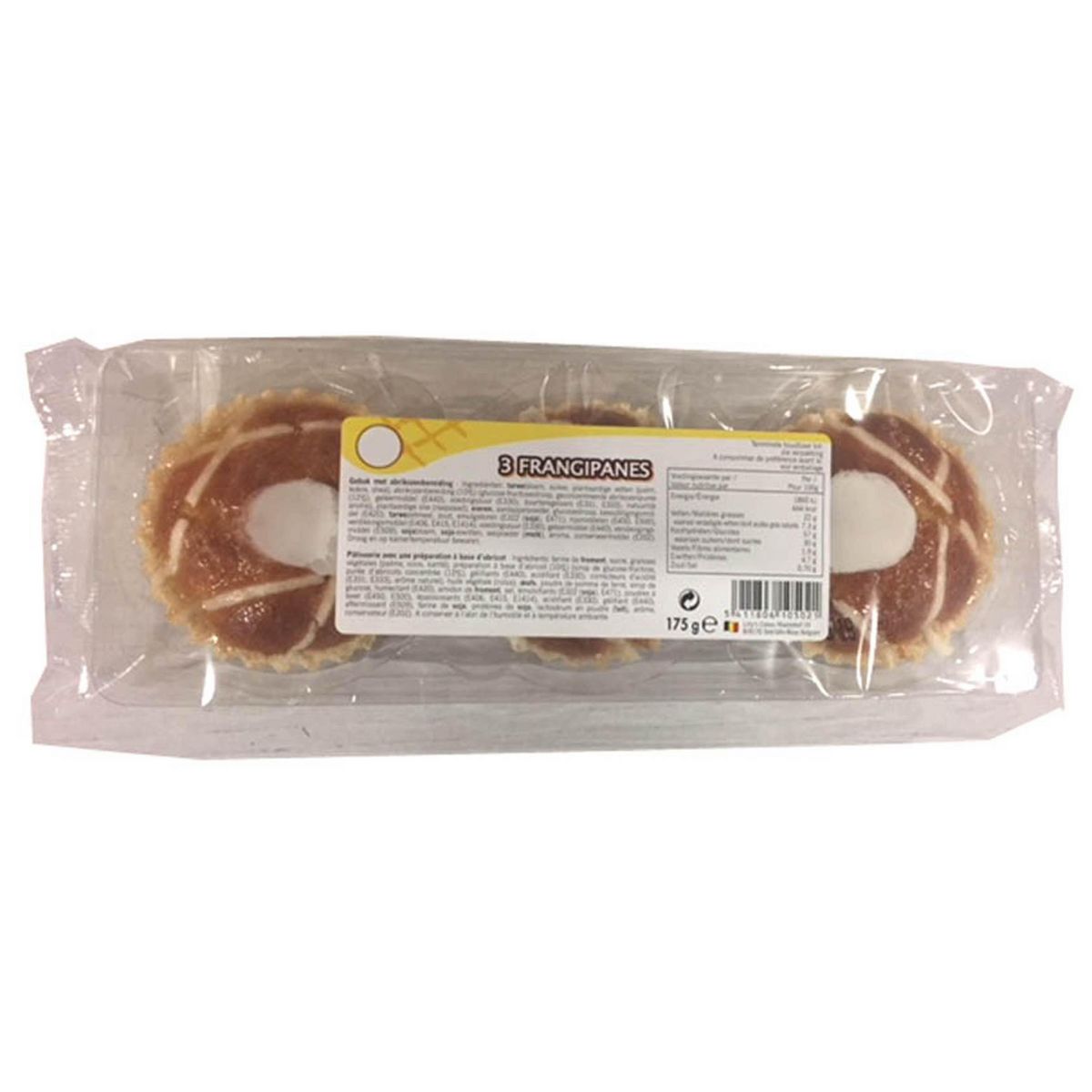 Gâteaux à la frangipane 3 gâteaux 175g