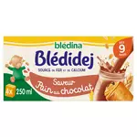 Blédina BLEDINA Blédidej céréales lactées pain au chocolat dès 9 mois