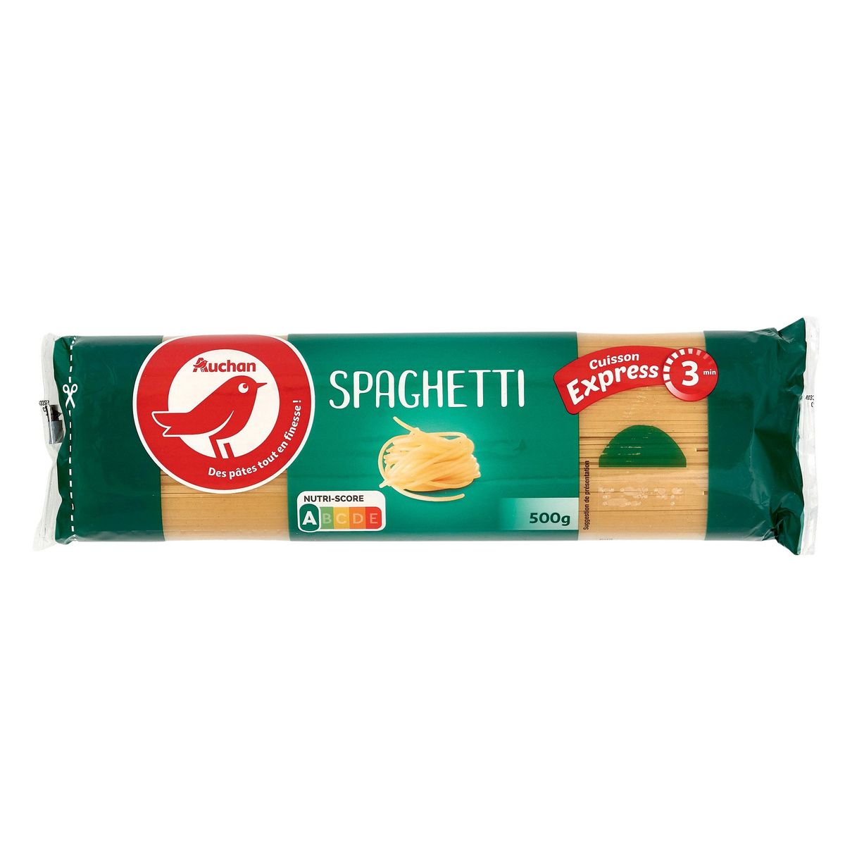 AUCHAN Spaghetti cuisson rapide 3min 500g