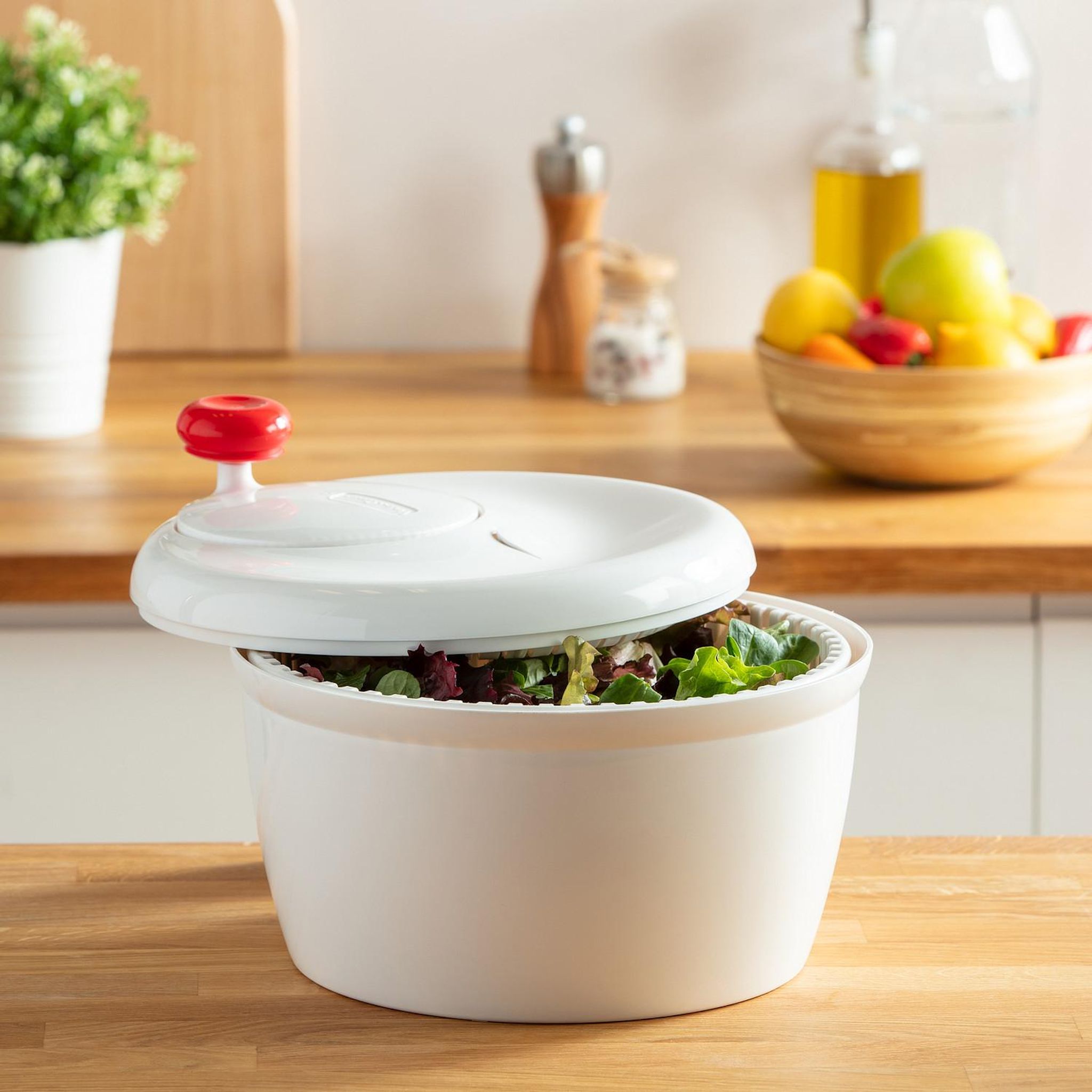 Voir la diapositive 2 : MOULINEX Essoreuse à salade 5L
