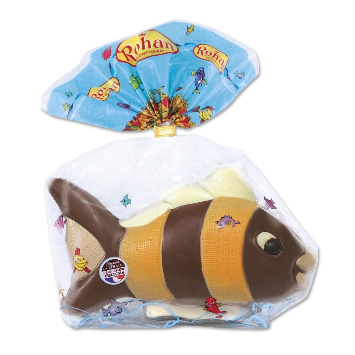 ROHAN Poisson Gaspard en chocolat décoré 220g