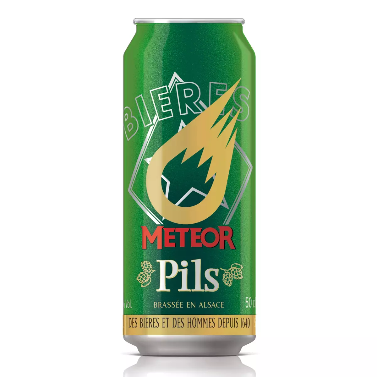 METEOR Bière blonde Pils 5% boîte 50cl