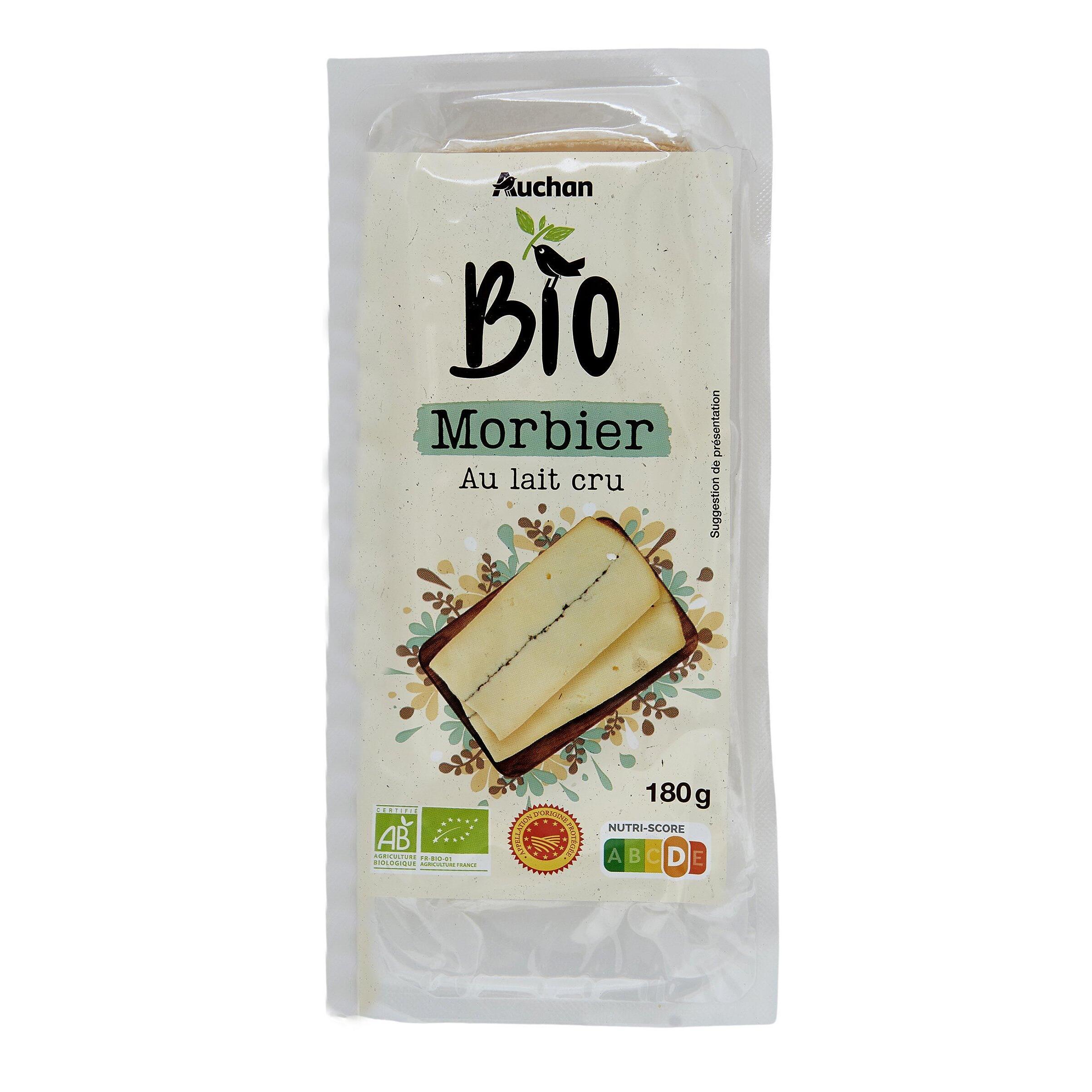 Voir la diapositive 2 : AUCHAN BIO Morbier AOP 180g