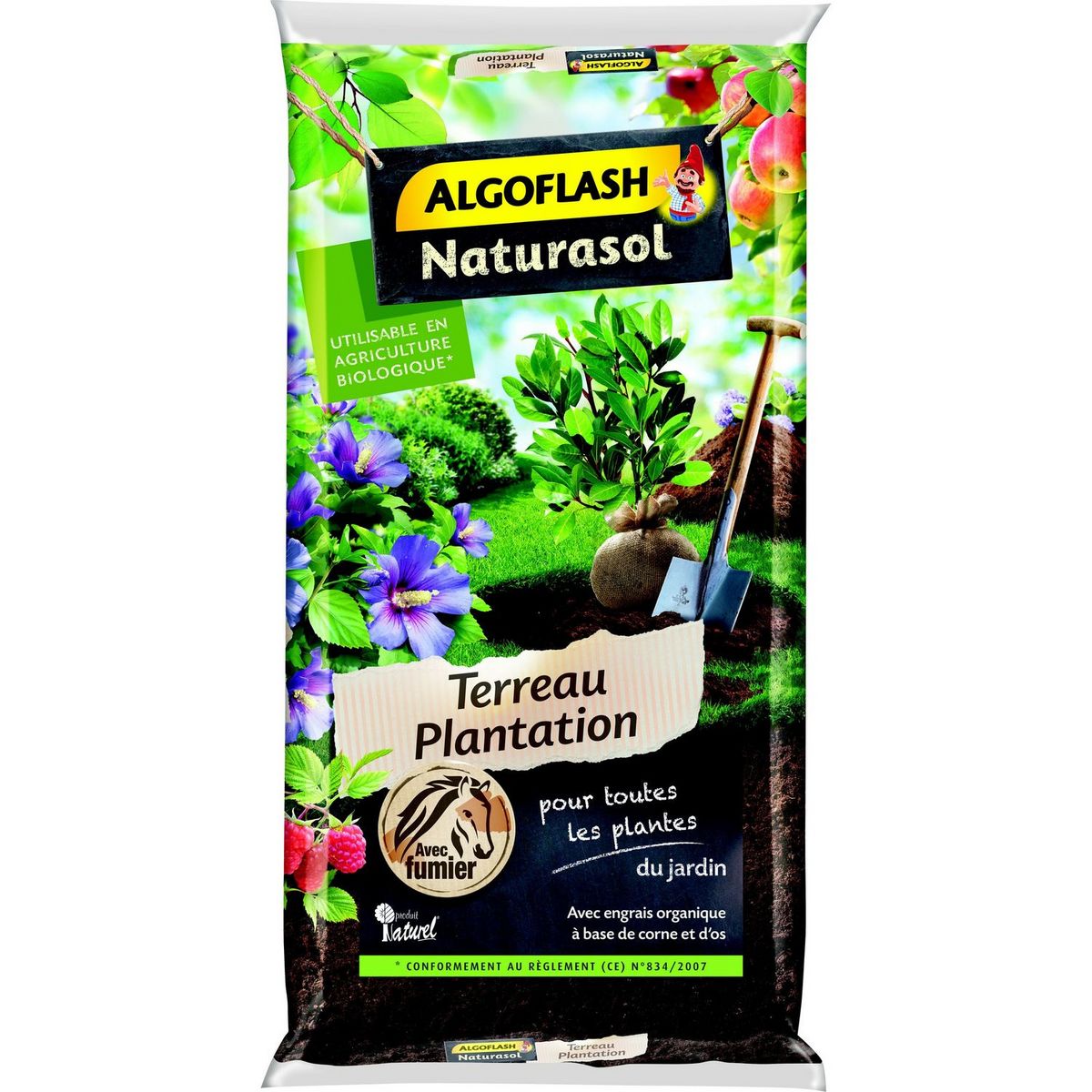 ALGOFLASH Naturasol Terreau de plantation pour toutes les plantes du jardin