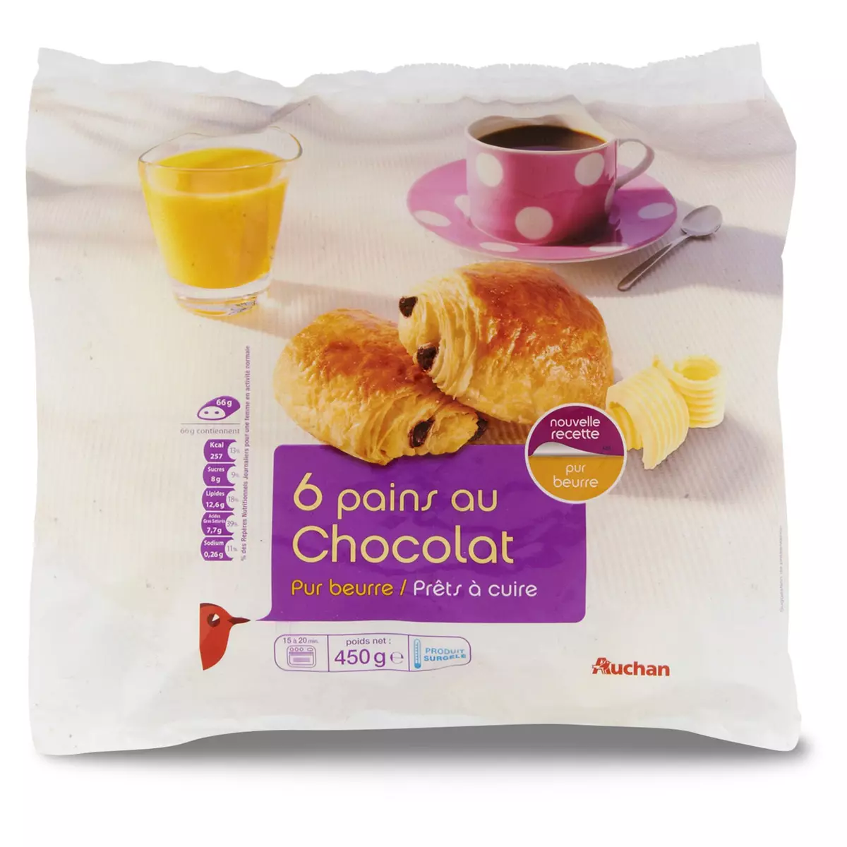 Mini pains au chocolat pur beurre - Auchan traiteur