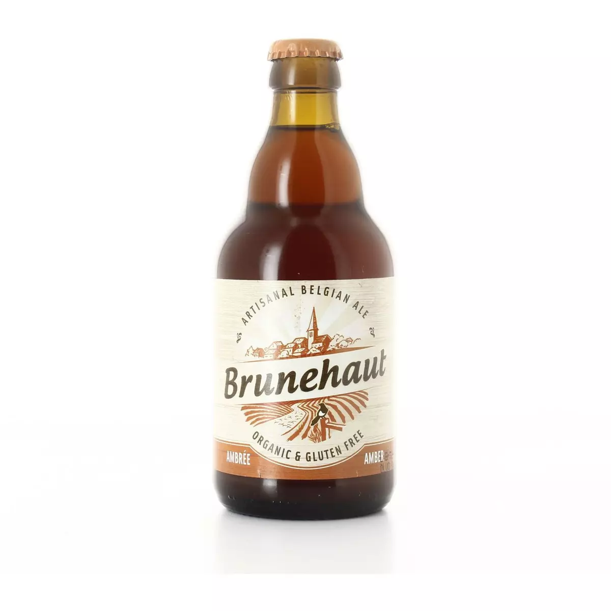 BRUNEHAUT Bière artisanale bio ambrée sans gluten 6,5% bouteille 33cl