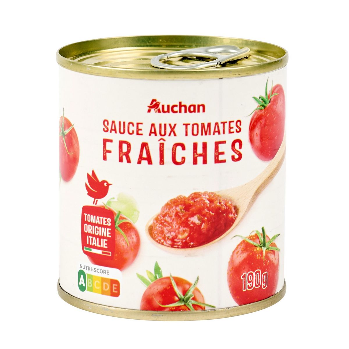 AUCHAN Sauce aux tomates fraîches 190g