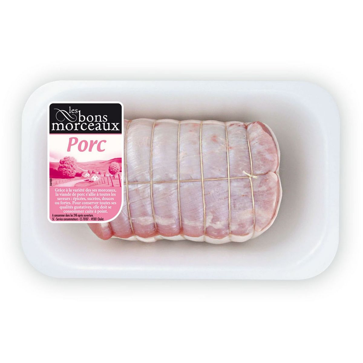 LES BONS MORCEAUX Filet de rôti de porc 700g