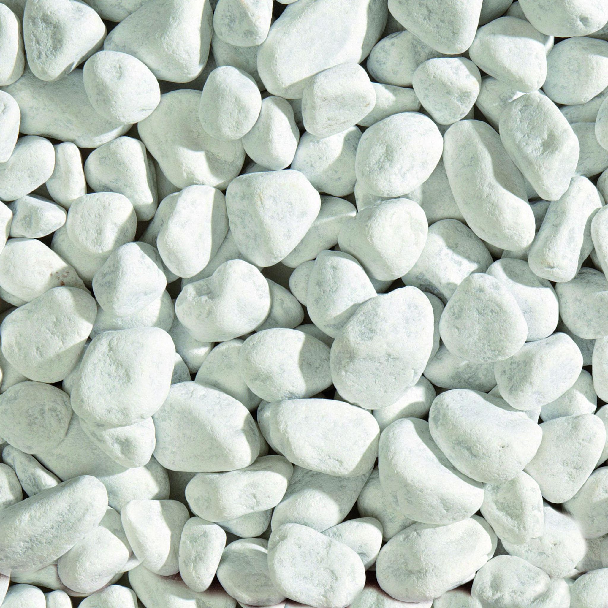 Gravillon marbre blanc Carrara 25-40 mm 20 kg