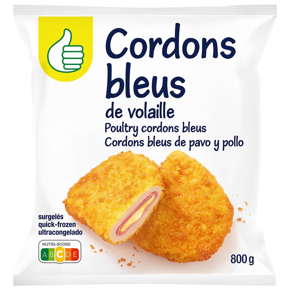 POUCE Cordon bleu de dinde 8 pièces 800g