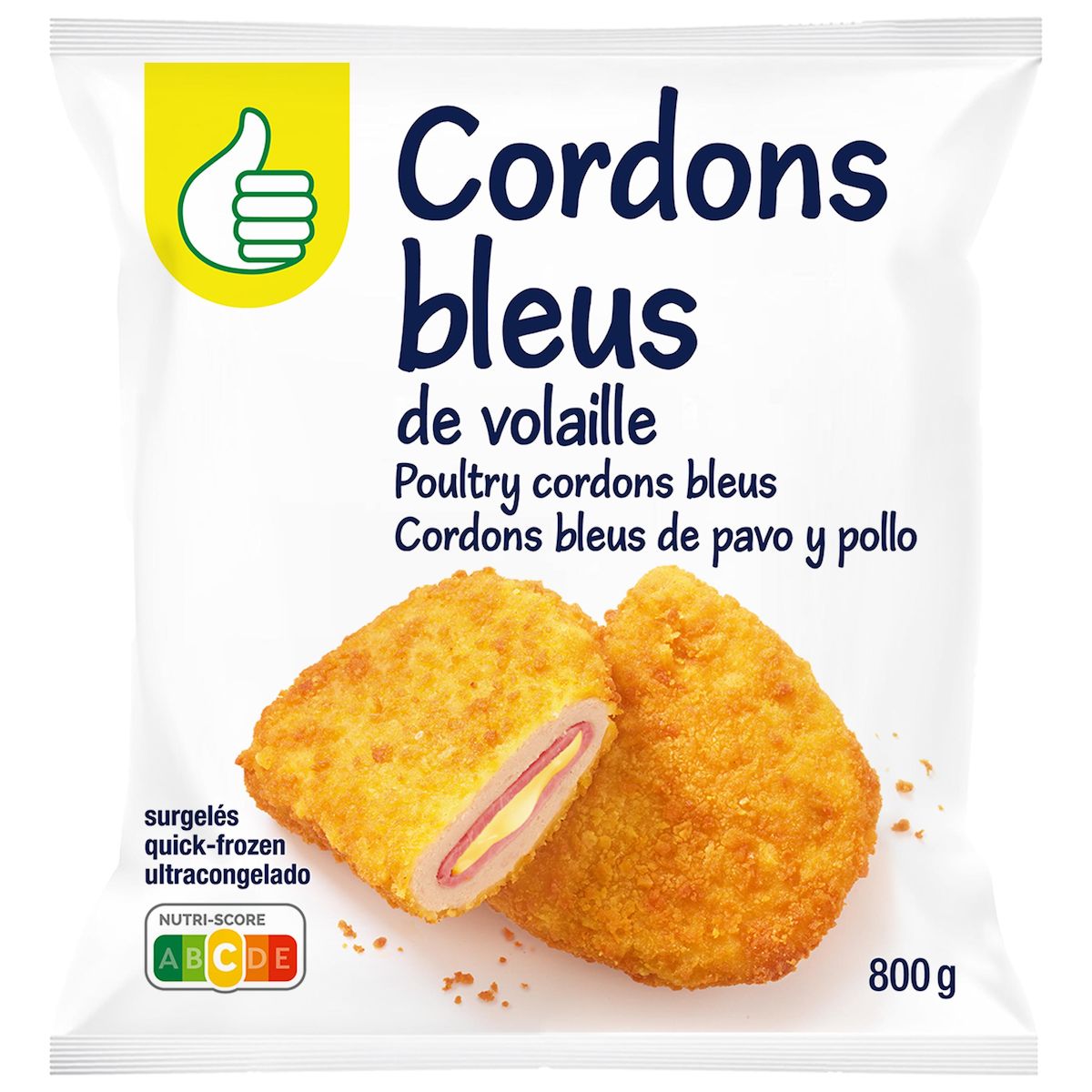 POUCE Cordon bleu de dinde 8 pièces 800g