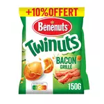BENENUTS Twinuts cacahuètes goût bacon lot de 2 2x150g +10% offert