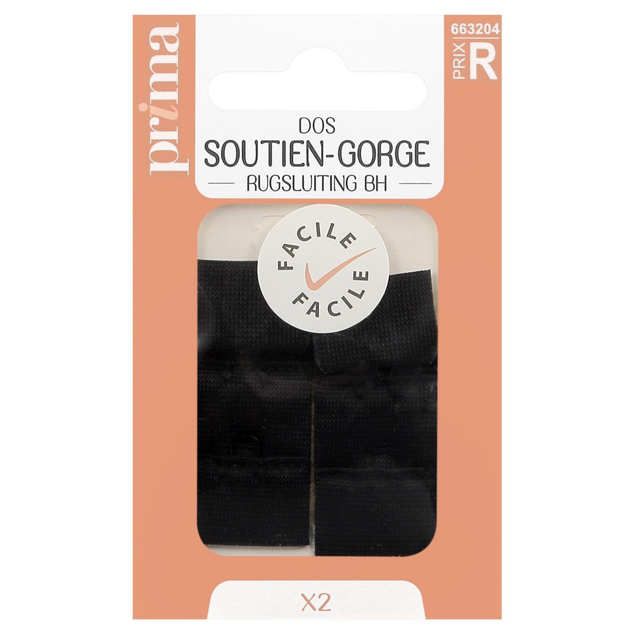 Voir la diapositive 2 : PRIMA Dos soutien gorge coloris aléatoire x2