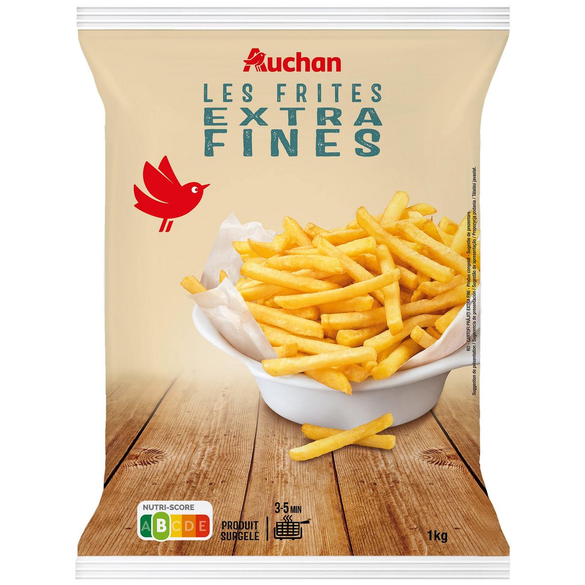 AUCHAN Frites allumettes extra fines 1kg