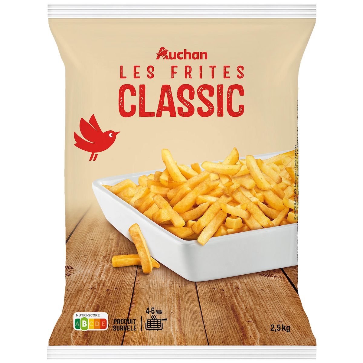 AUCHAN Frites classique 2,5kg