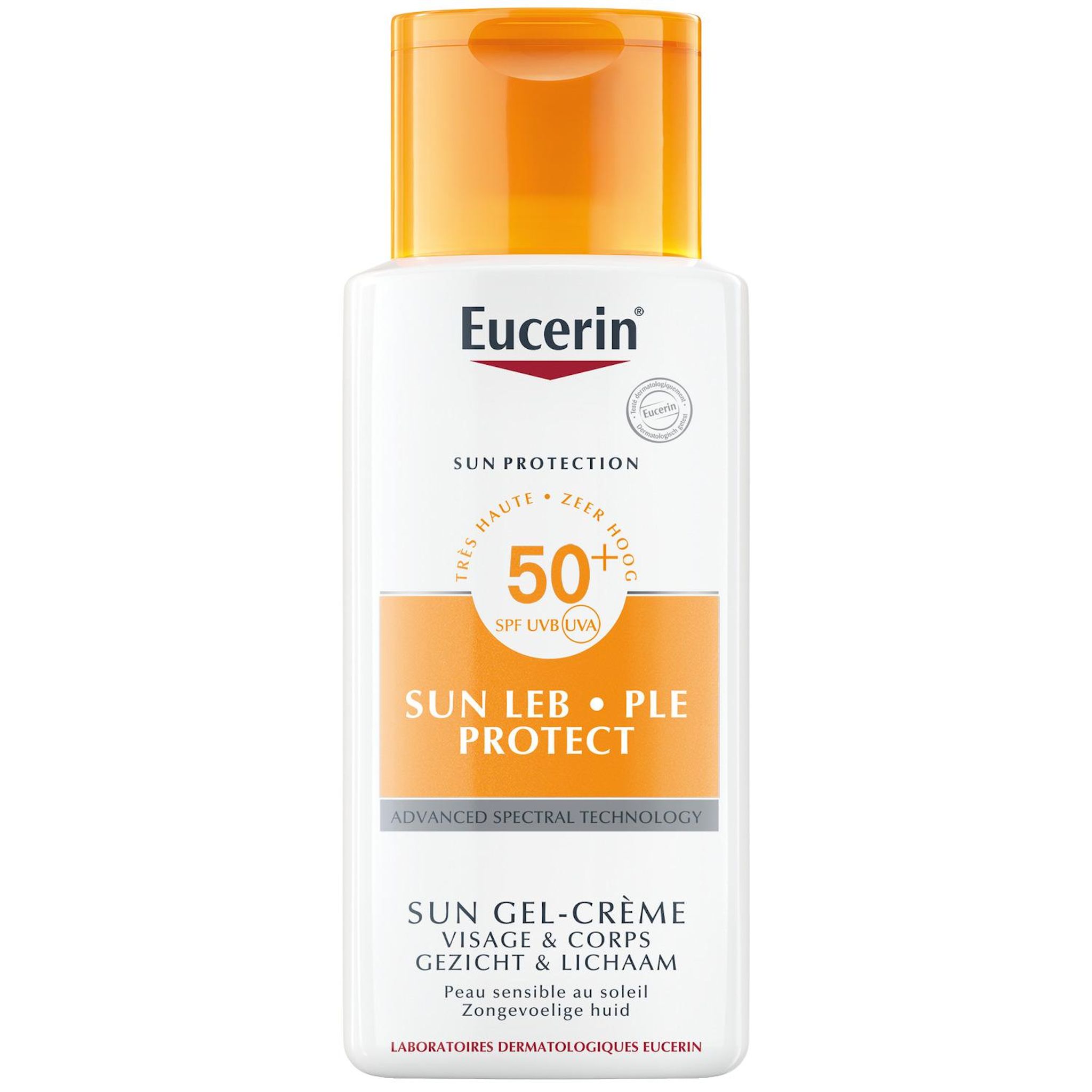 Voir la diapositive 2 : EUCERIN Sun gel crème visage et corps 150ml