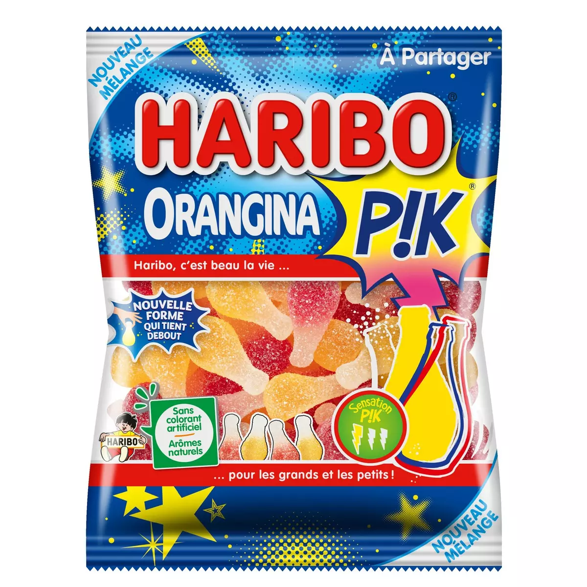 HARIBO Orangina pik bonbons gélifiés nouveau mélange 250g