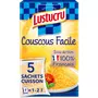 LUSTUCRU Couscous facile sachets cuisson, issu de blés français 5 sachets 5x100g