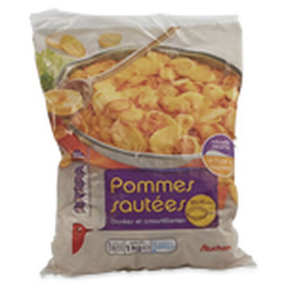 AUCHAN Pommes de terre sautées 1kg