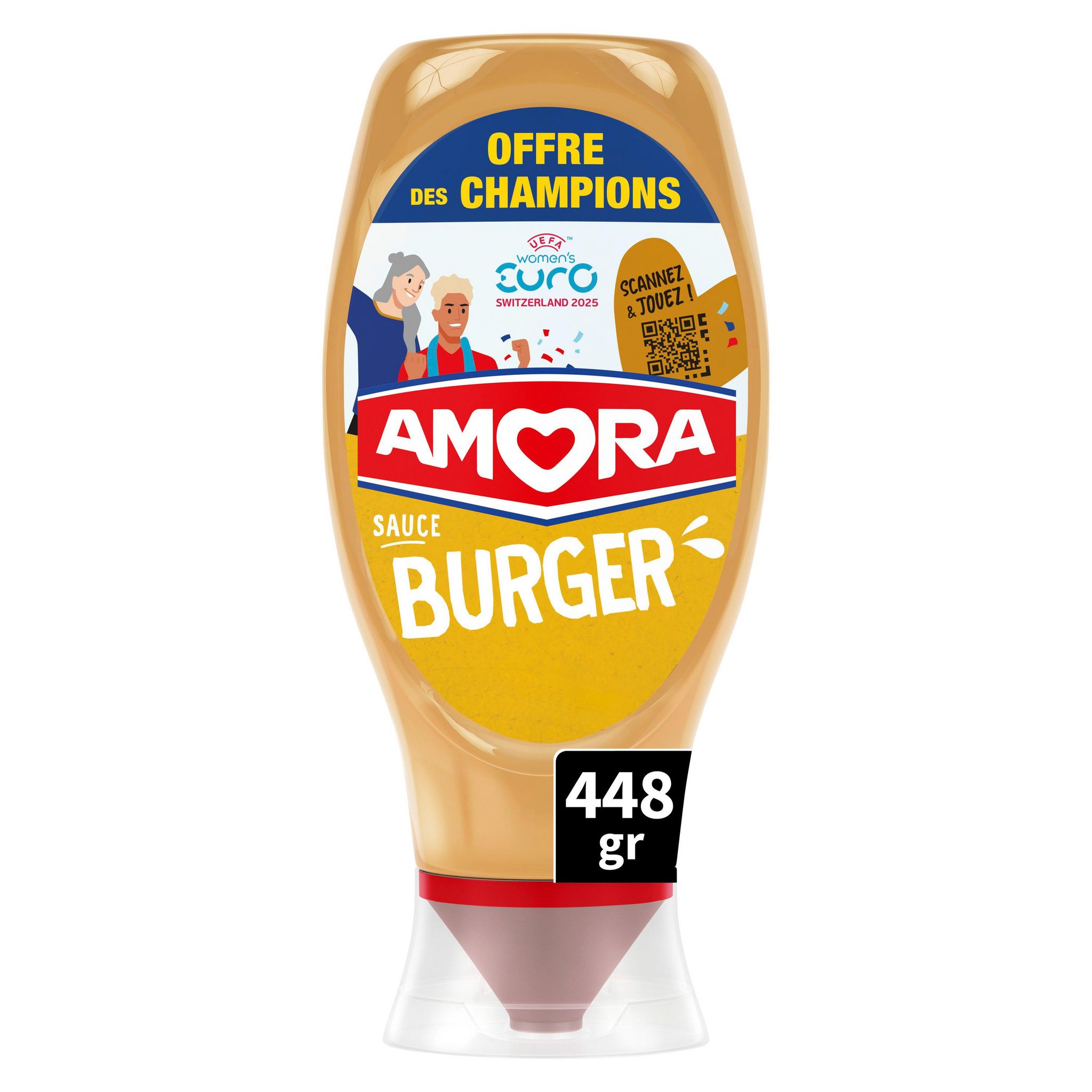 Voir la diapositive 2 : AMORA Sauce burger flacon souple 448g