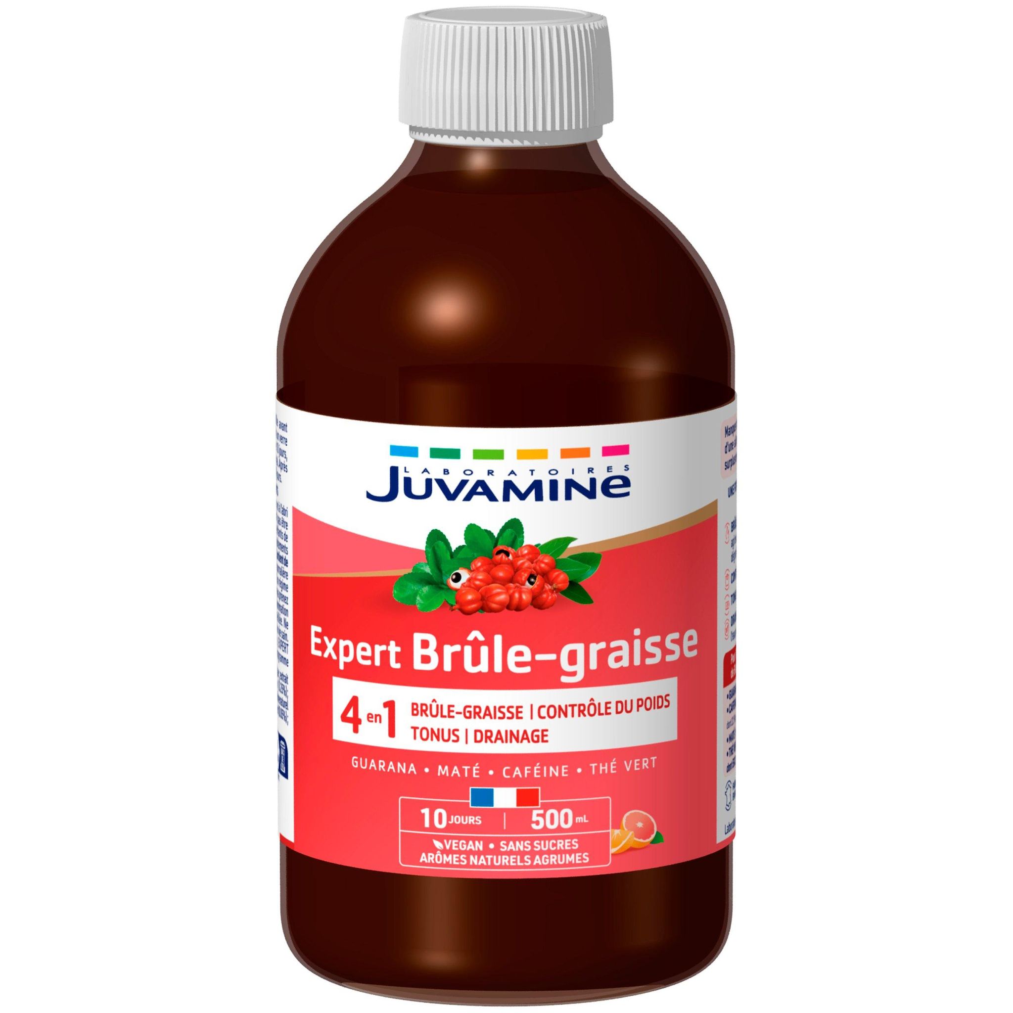 Voir la diapositive 2 : JUVAMINE Expert brûle-graisse 10 jours 500ml