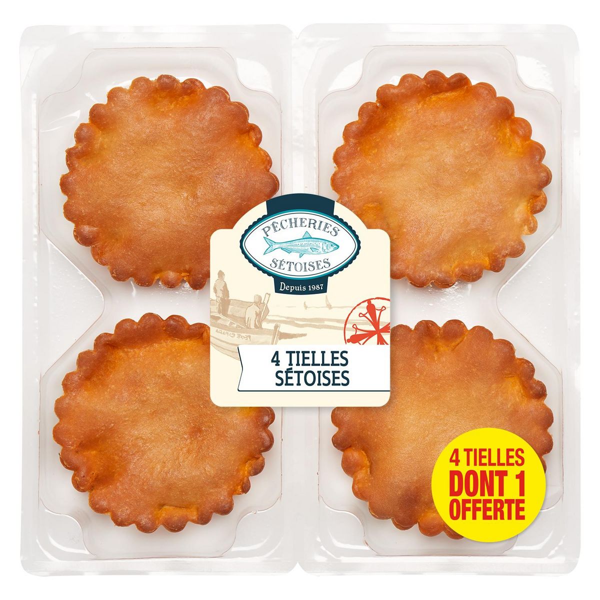 PÊCHERIES SETOISES Tielles sétoises 4 pièces 440g