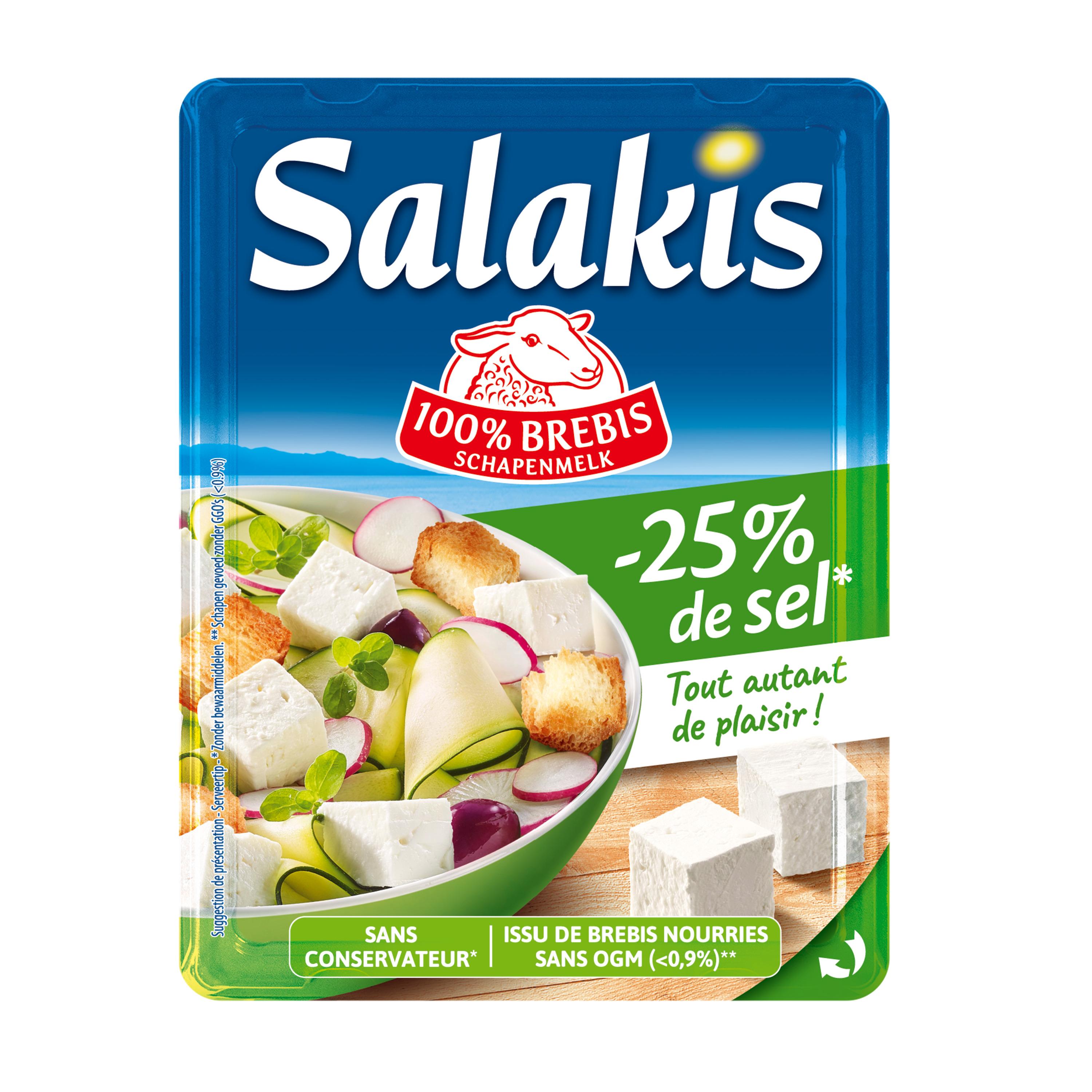 Voir la diapositive 2 : SALAKIS Fromage de brebis réduit en sel 180g