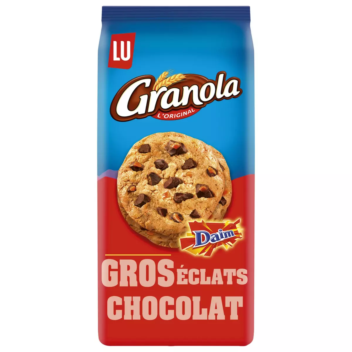 GRANOLA Cookies aux gros éclats de chocolat et de daim 8 cookies 184g