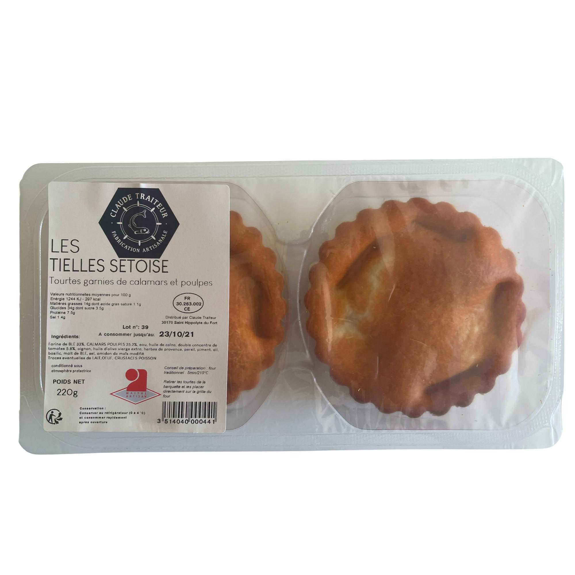 CLAUDE TRAITEUR Les tielles Sétoises 2 pièces 220g