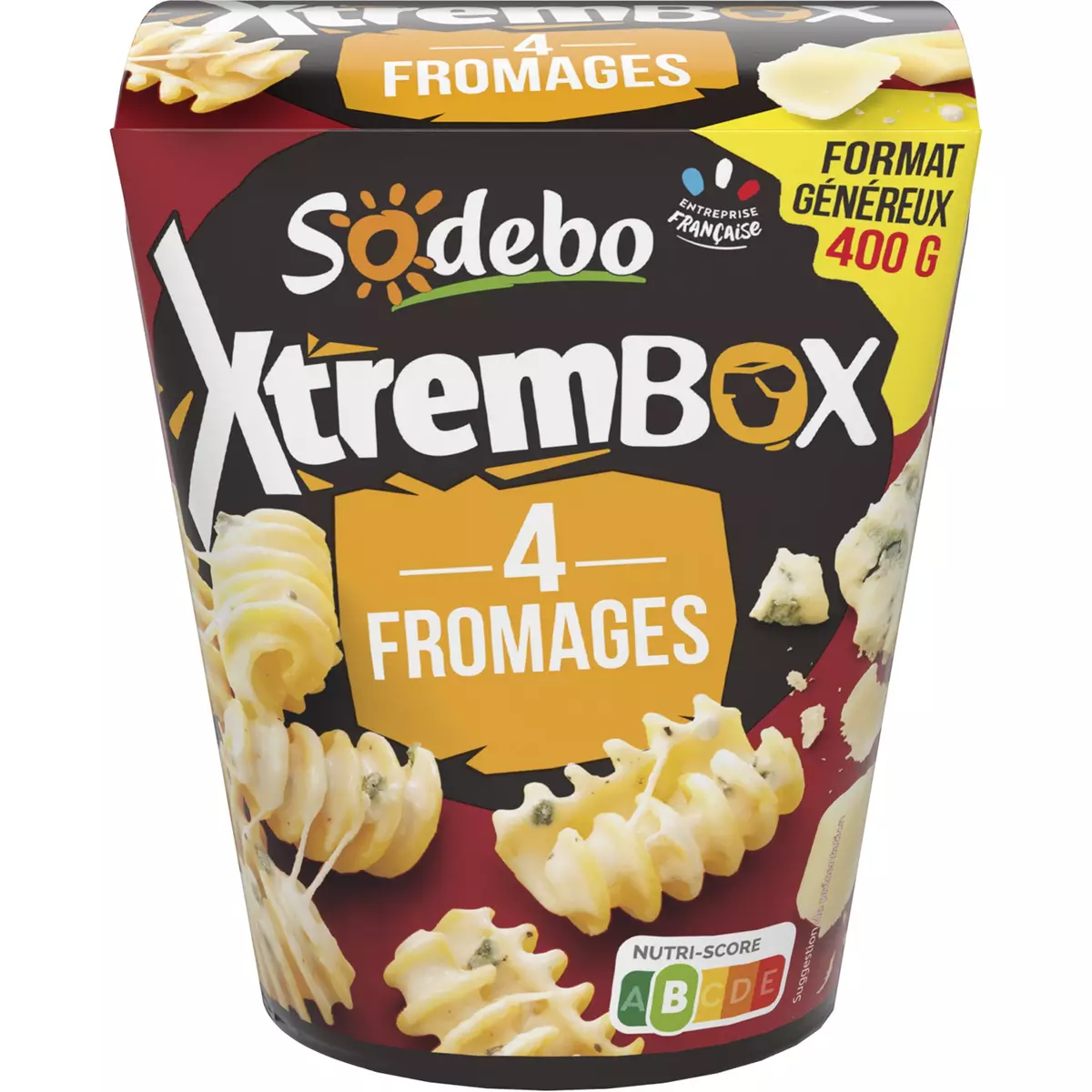 SODEBO Xtrem box radiatori 4 fromages 1 portion 400g